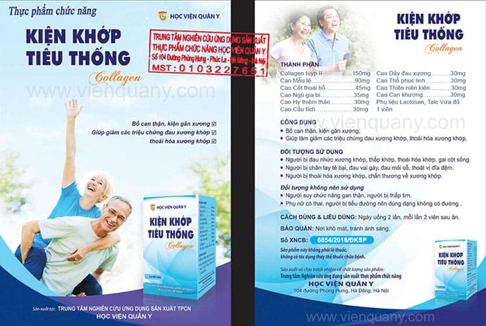 Kiện Khớp Tiêu Thống Collagen HVQY