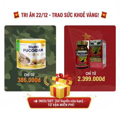 GIÁ SỐC MỪNG 22/12 - NUTRI FUCOIDAN PLUS CHỈ TỪ 386K! FUCOIAND JAPAN 150V CHỈ TỪ 2.399K