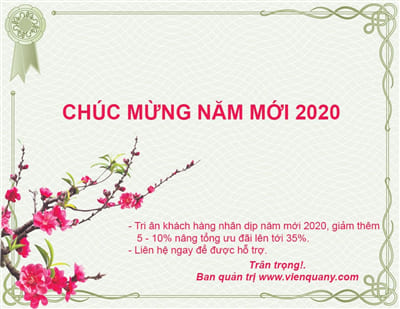 Ưu đãi chúc mừng năm mới 2020