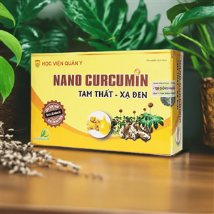 Ưu Đãi 4 Hộp NanoCurcumin Tam Thất Xạ Đen Học Viện Quân Y - Hộp 30 Viên