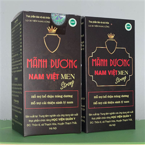 2 hộp Mãnh Dương Nam Việt MEN Strong tặng 1h Bổ gan