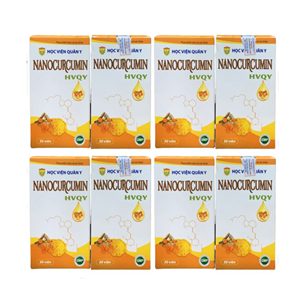 Ưu Đãi 8 Hộp NanoCurcumin Học Viện Quân Y - Mỗi Hộp 30 Viên