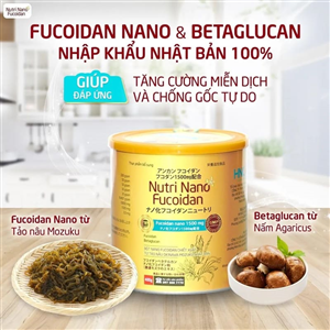 Nutri Nano Fucoidan bột dinh dưỡng hỗ trợ cho bệnh nhân u bướu (Hộp 400g)