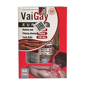 Vai Gáy Euphar hỗ trợ mạnh gân cốt vai gáy hộp 60 viên