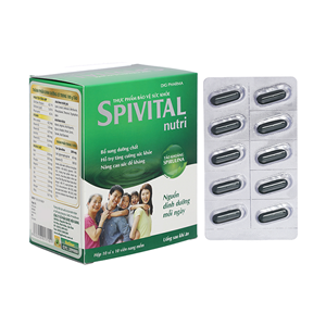 Spivital Nutri DHG (100 viên) - Viên uống tảo xoắn hộ trợ tăng sức đề kháng