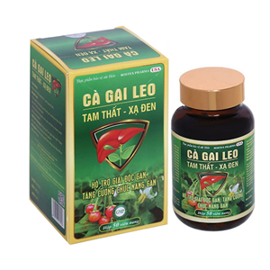  Cà Gai Leo - Tam thất xạ đen hộp 50 viên hỗ trợ giải độc gan