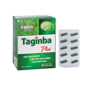 Viên uống bổ não Taginba Plus DHG 10 vỉ x 10 viên