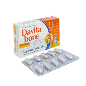 Davita bone plus (Hộp 3 vỉ x 10 viên) - Giúp xương chắc khoẻ